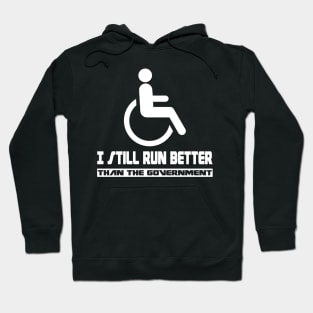 Wheelchair Disability Gift Funny Handicap Hoodie